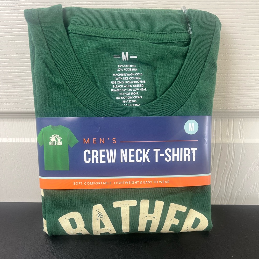 Green Crew Neck golfing T-Shirt